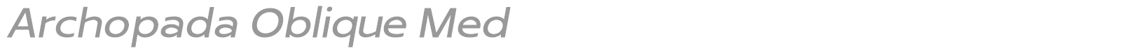 Archopada font preview